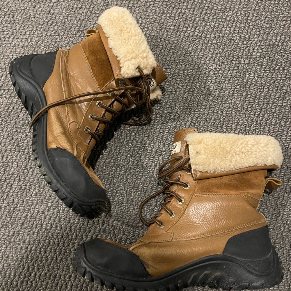 Tan UGG a winter boots, lightly worn. Size 10